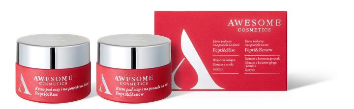 Duet kremów na piękne i świeże spojrzenie Awesome Cosmetics